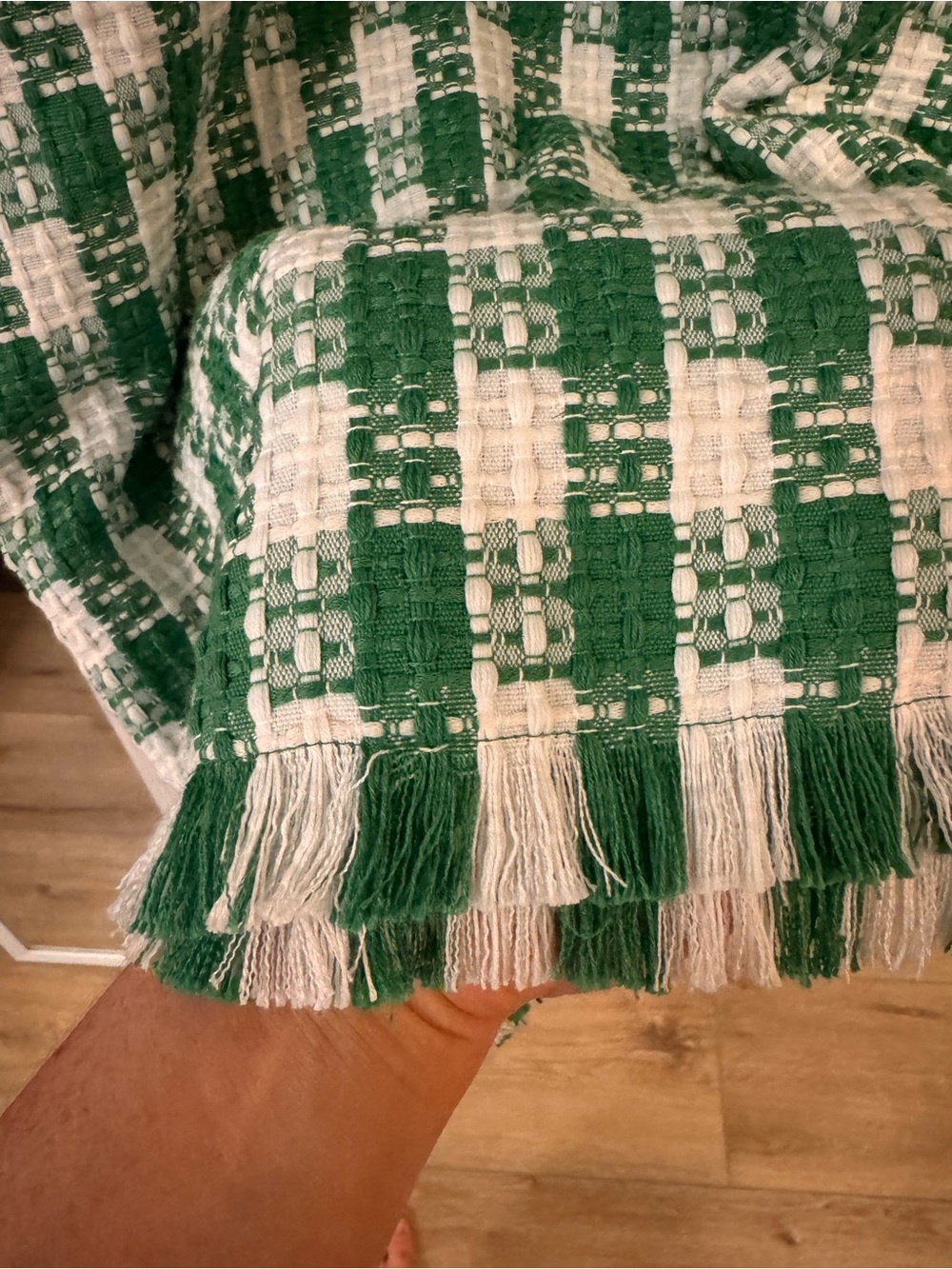 Tuckernuck Green & White Check Tweed Dress NWT - Picture 7 of 13